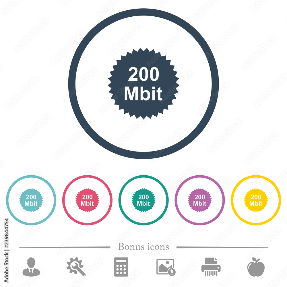 200 mbit guarantee sticker flat color icons in round outlines 200 mbit guarantee sticker flat color icons in round outlines