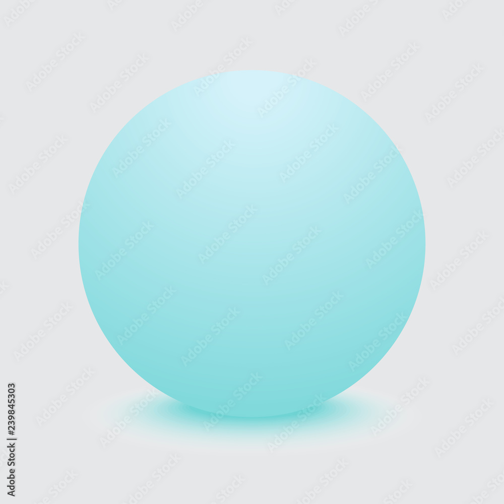 Background with round sphere