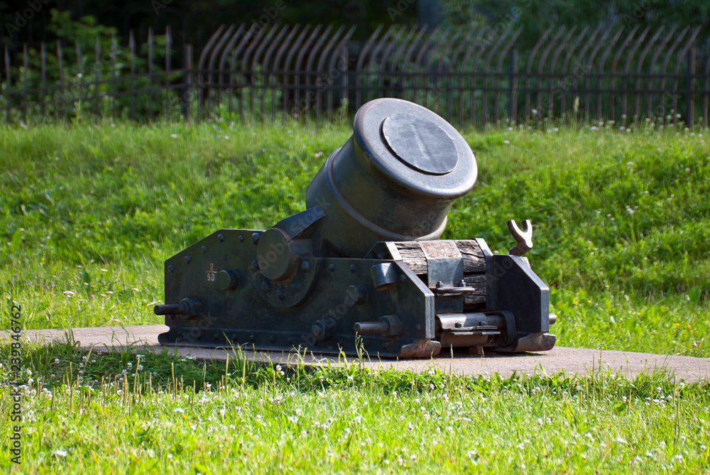 Ancient artillery piece of the last century.