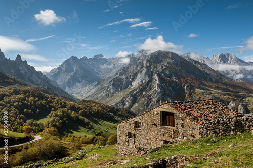 Sotres village in Picos de Europa photo