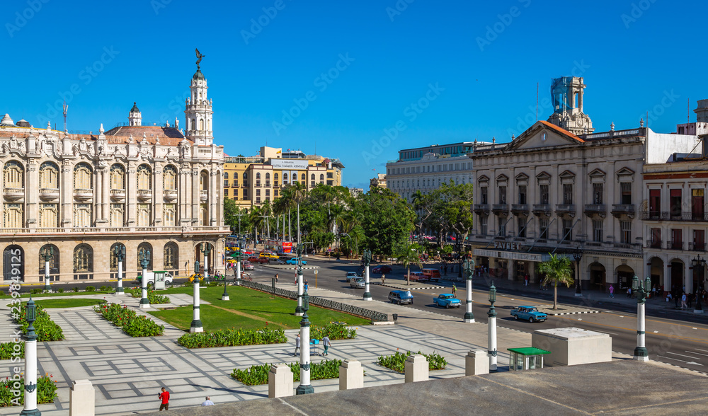 Naklejka premium Paseo de Marti, Havana