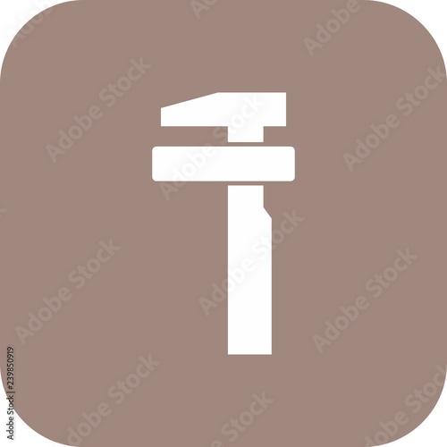 Vector Break Down Service Road Sign Icon