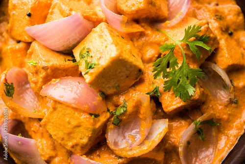 Paneer Do Pyaza is a popular punjabi vegetarian recipe using cubes of cottage cheese with lots of onion in a gravy