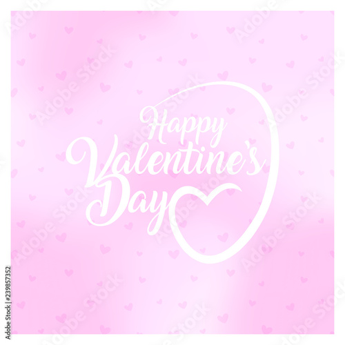 happy valentines day greeting card vector illustration © cylnone