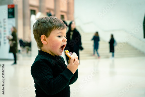 Eating a cookie photo