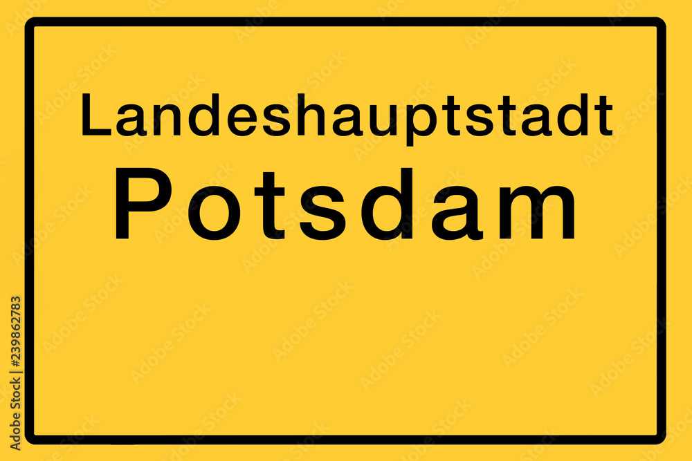 Symbolisches Bild des Ortsschildes einer der 16 deutschen Landeshauptstädte Symbolisches Bild des Ortsschildes einer der 16 deutschen Landeshauptstädte