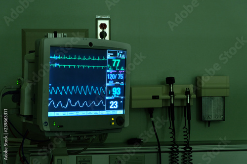 Fotografia A medical monitor machine.