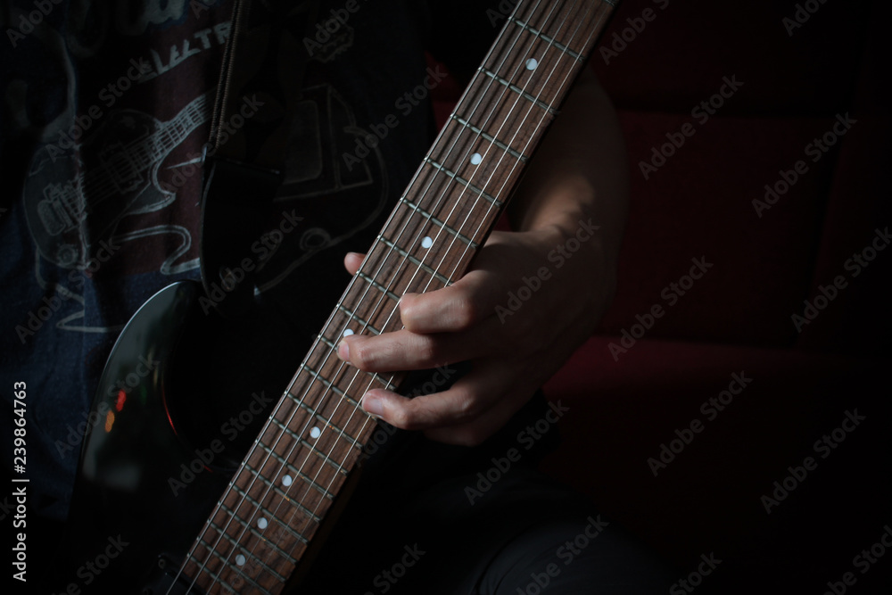 Fototapeta premium guitar, guitarist