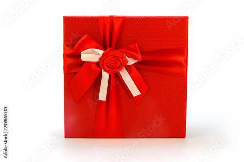 Gift box on white background