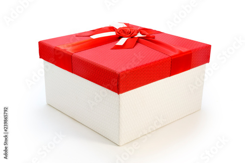 Gift box on white background