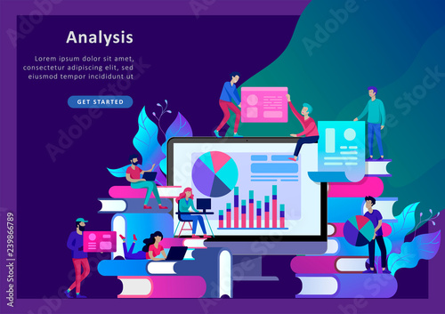 Concept Landing page template Education people, Internet studying, online training, online book, tutorials, e-learning for social media, distance education, documents, cards, posters
