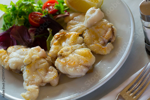 Baked monkfish photo