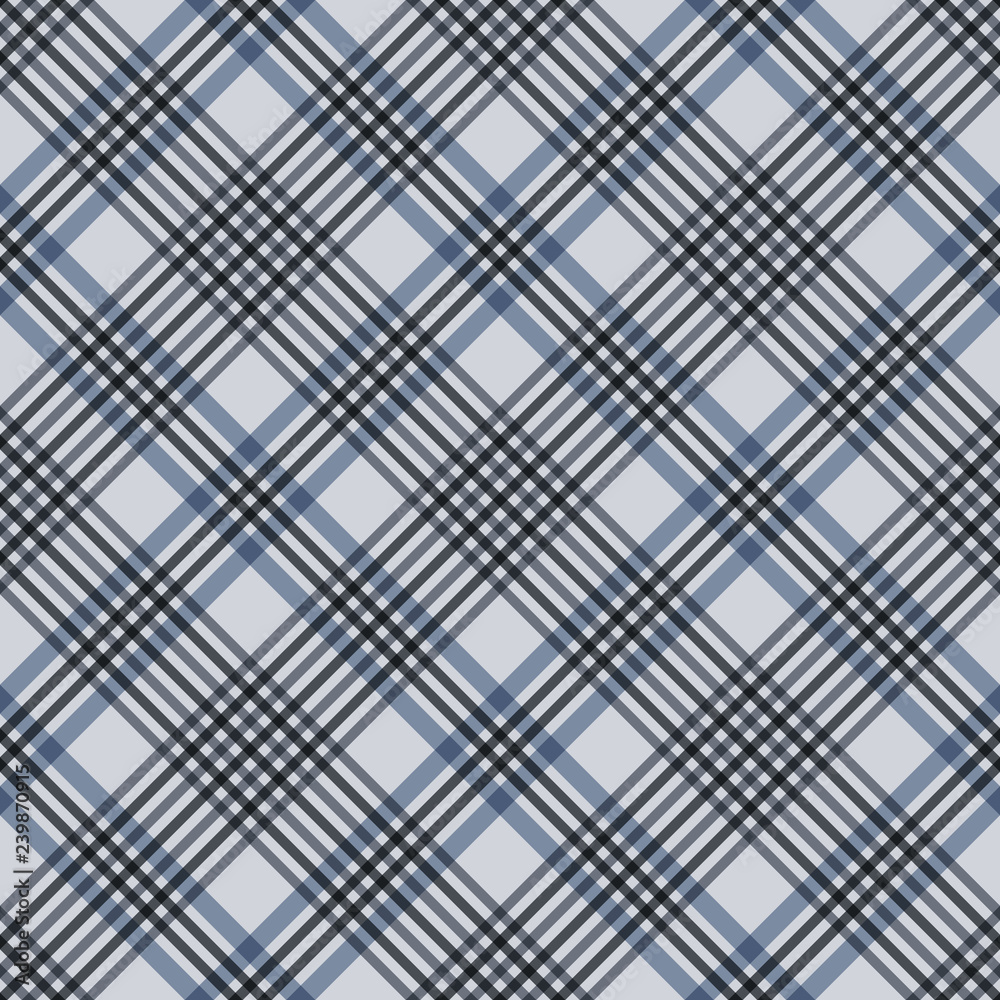 Plaid Seamless Pattern - Plaid design in colors of slate gray and blue Plaid Seamless Pattern - Plaid design in colors of slate gray and blue
