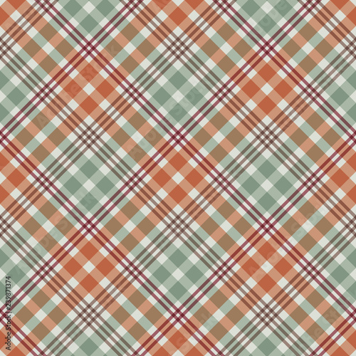 Plaid Seamless Pattern - Plaid design in lovely autumn colors