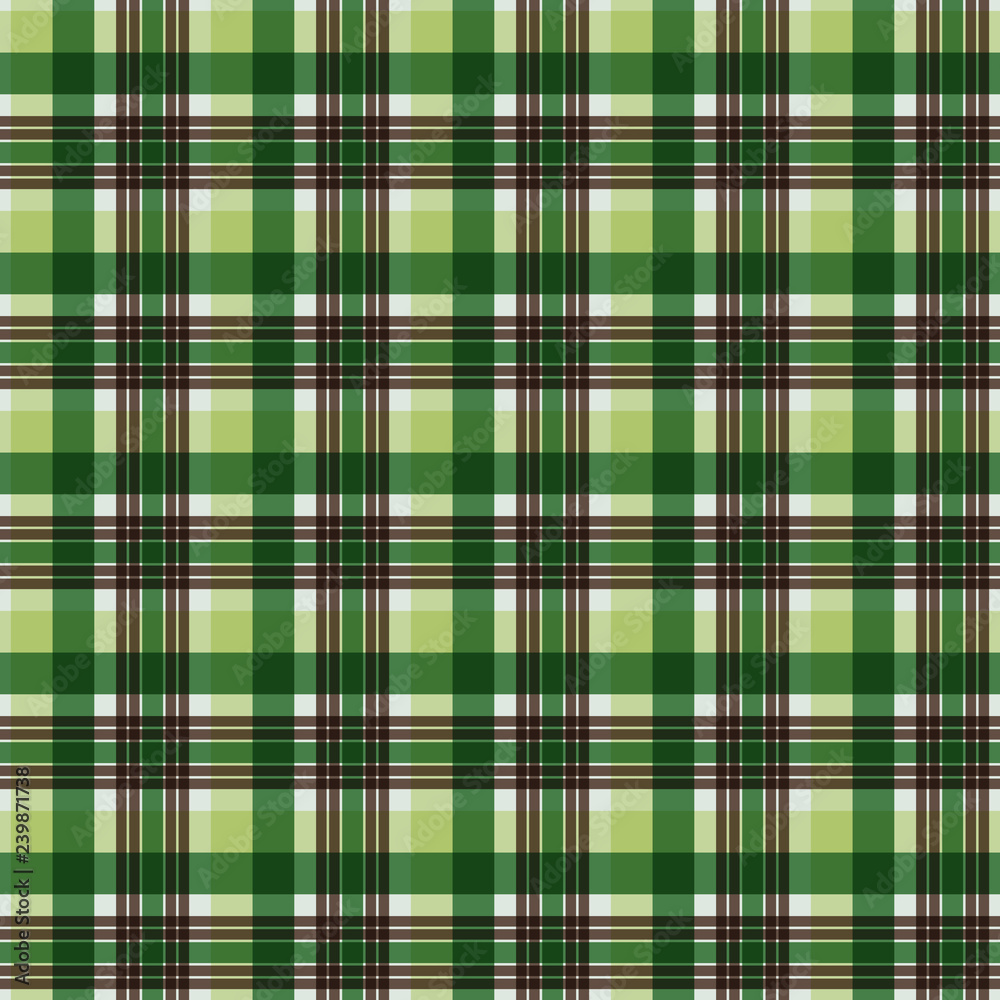 Fototapeta premium Plaid Seamless Pattern - Plaid design for Christmas holiday