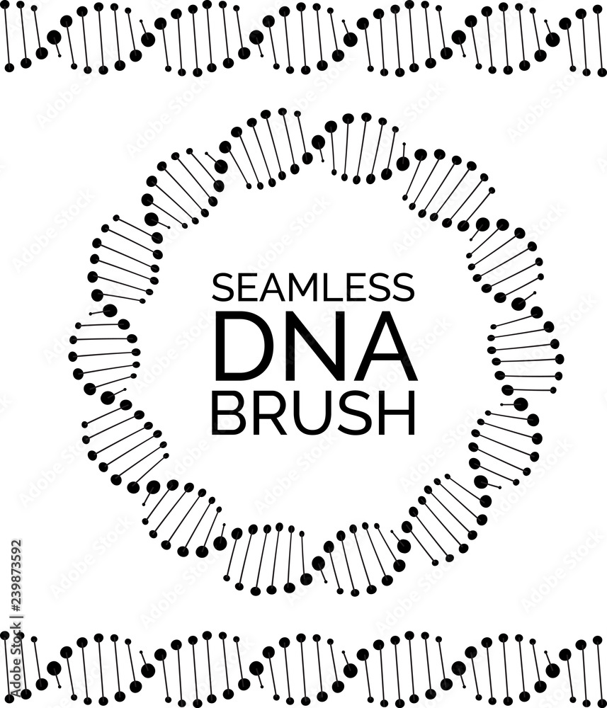 Human dna chain or genome helix molecule seamless lines Human dna chain or genome helix molecule seamless lines