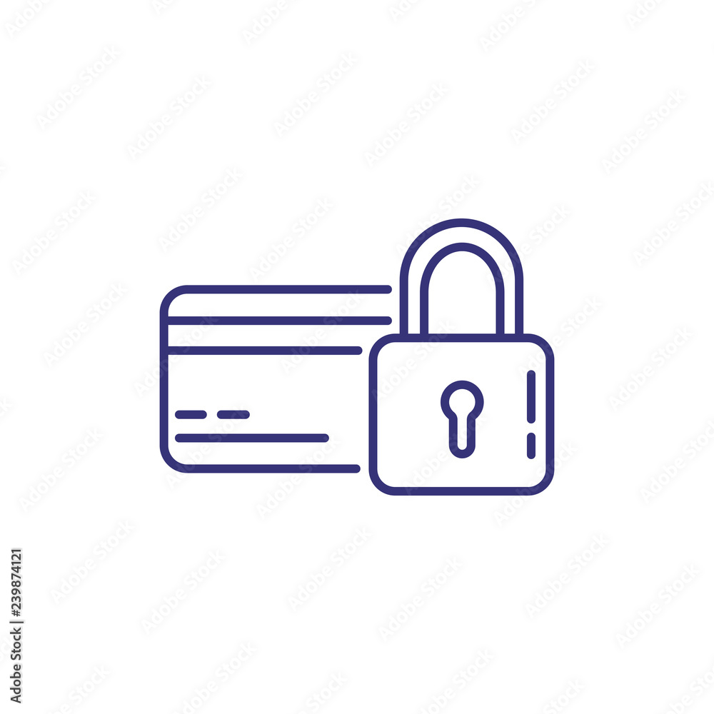 Secure web page line icon. Computer folder with lock on white background. Security concept. Vector illustration can be used for topics like data protection, computer Secure web page line icon. Computer folder with lock on white background. Security concept. Vector illustration can be used for topics like data protection, computer