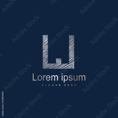 Initial Letter LJ Logo Template Vector Design