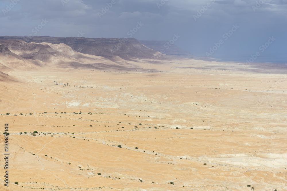 Beautiful view of En Gedi national park in Israel