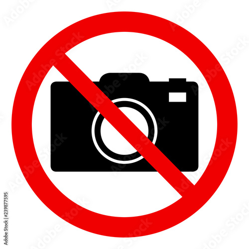 no photo sign - forbidden sign