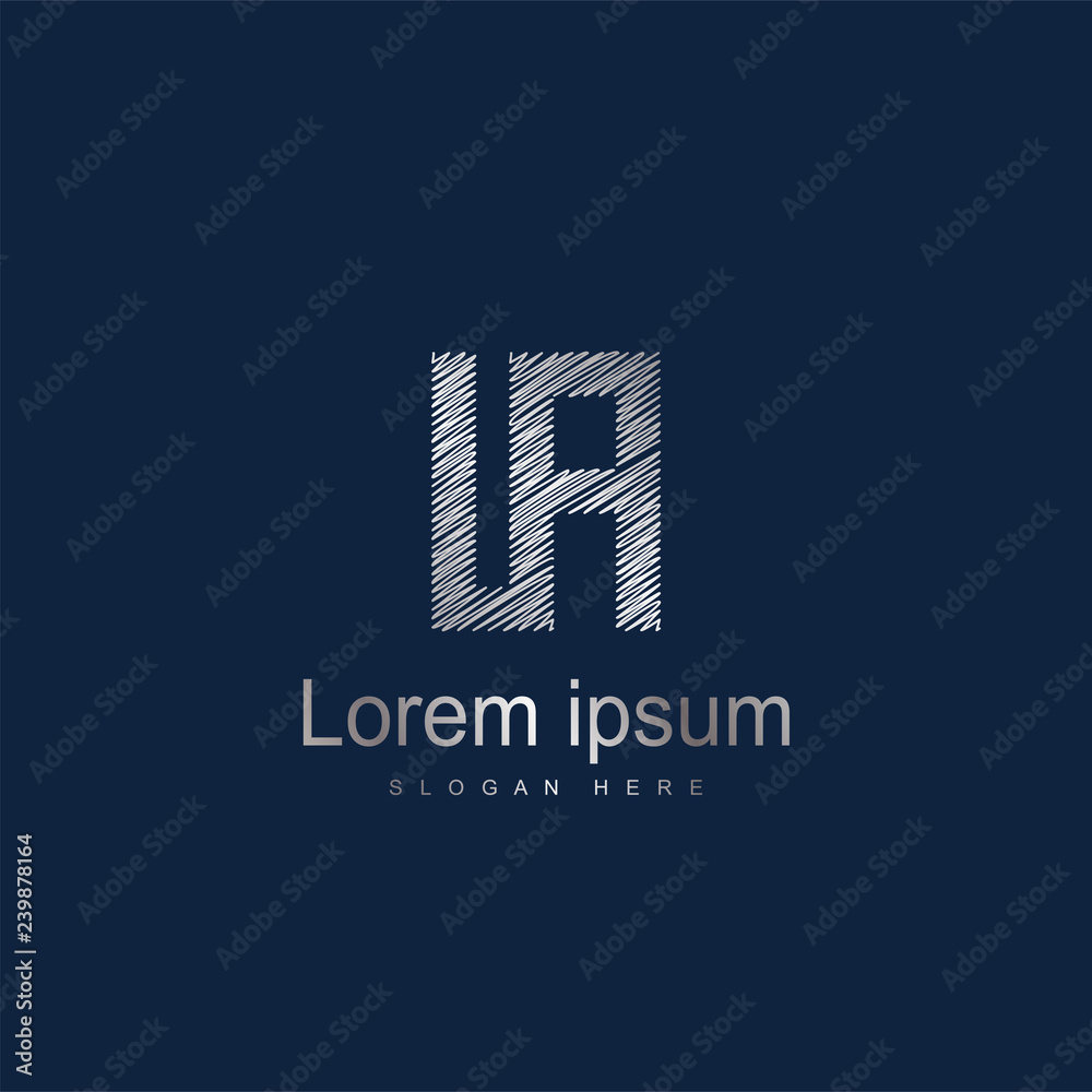Fototapeta premium Initial Letter IA Logo Template Vector Design