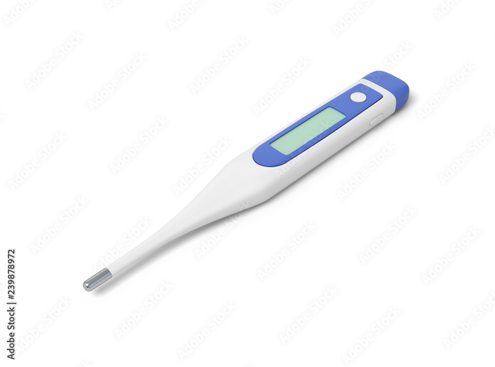 3d rendering of medical digital thermometer isolated on white background 3d rendering of medical digital thermometer isolated on white background