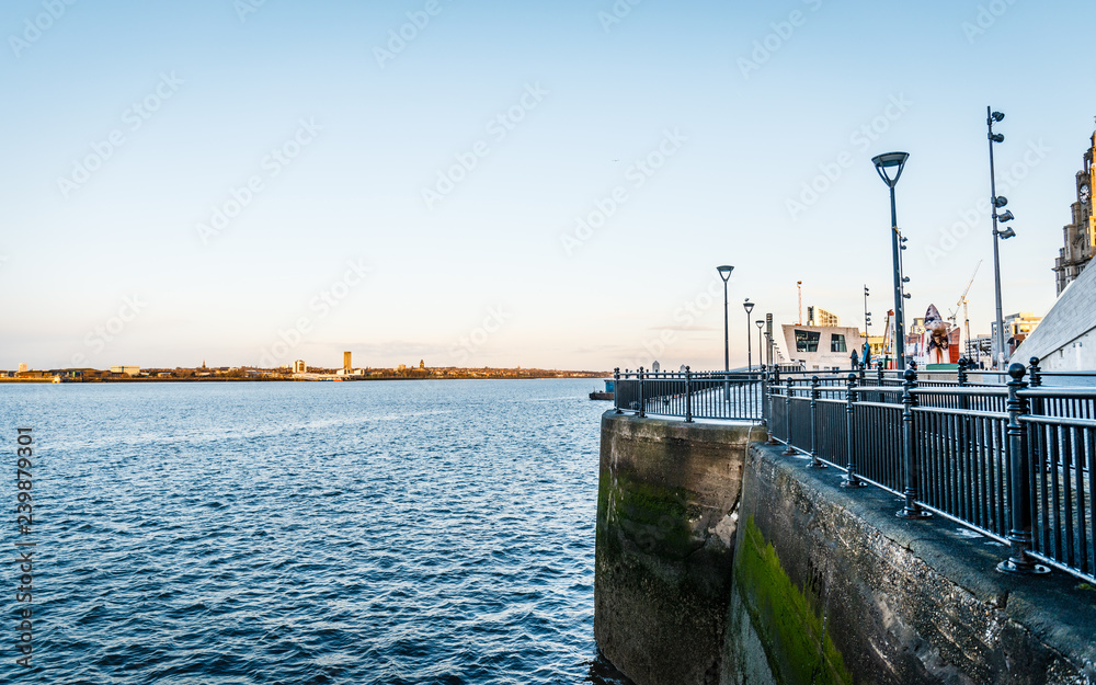 Waterfront in Liverpool, United Kingdom