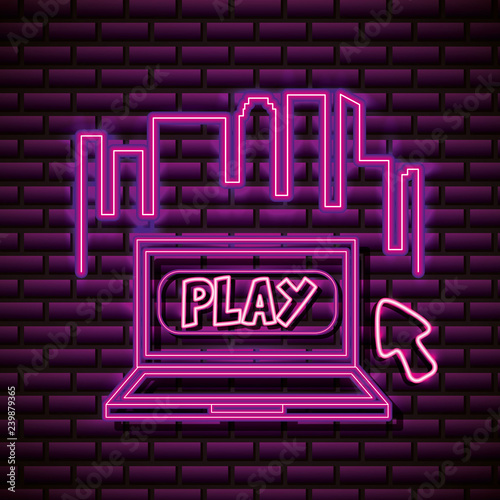 neon video games