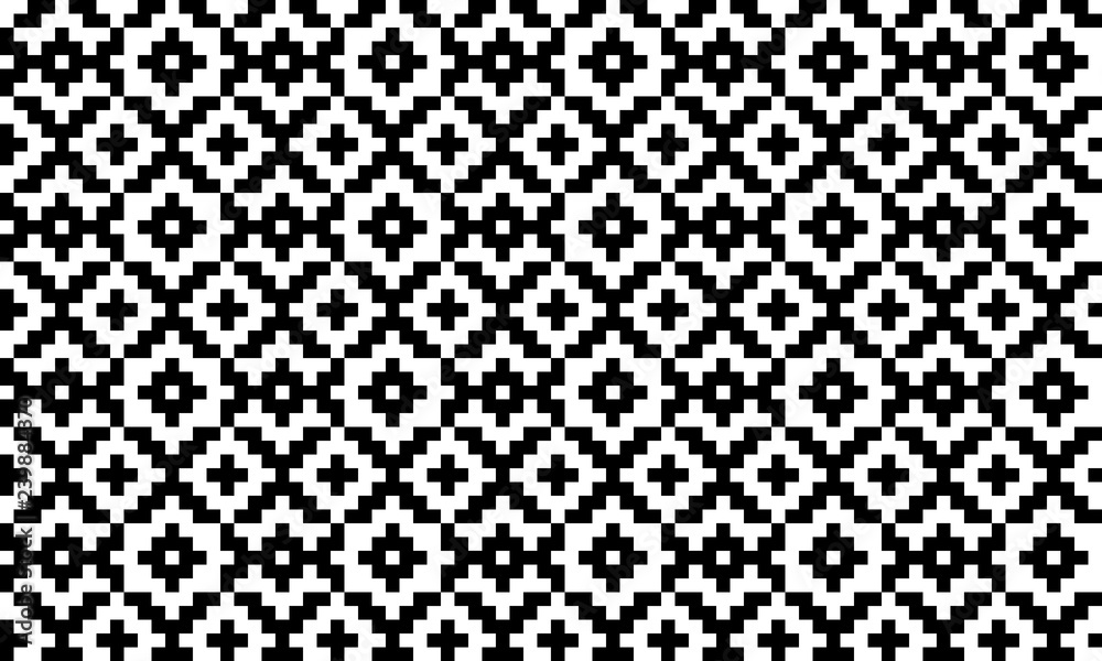 Nordic vector geometric pixelated seamless pattern. Design element for scandinavian interior ( pillow, kitchen mat, tablecloth, bathroom carpet, entrance doormat, hallway rugs) Handmade template Nordic vector geometric pixelated seamless pattern. Design element for scandinavian interior ( pillow, kitchen mat, tablecloth, bathroom carpet, entrance doormat, hallway rugs) Handmade template