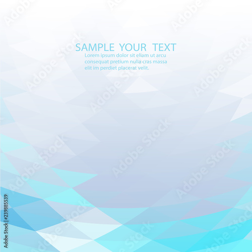 Blue White Polygonal Mosaic Background, Creative Business Design Templates