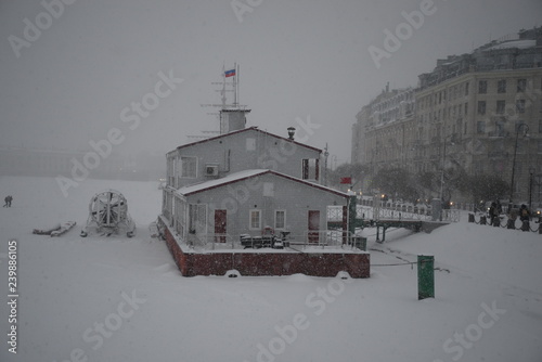old house in winter