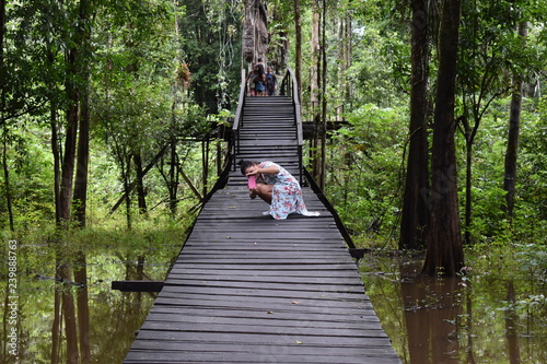 girl on bridge