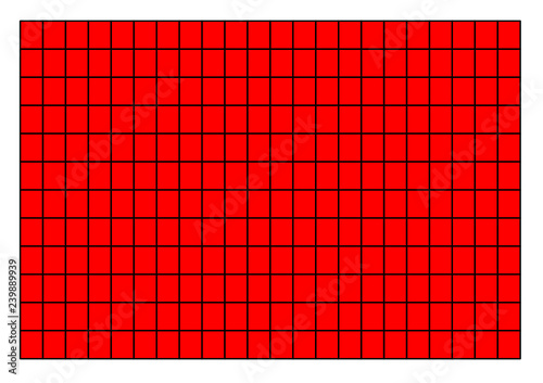 mosaïque rouge