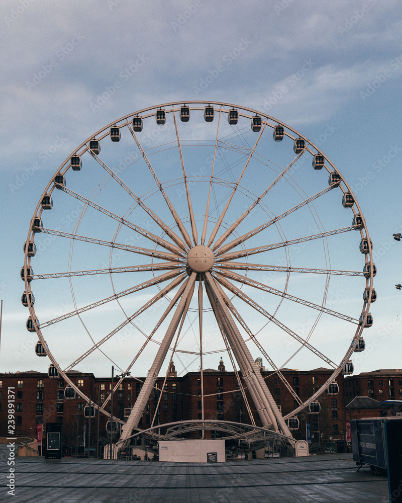 Ferris Wheel at the Echo Arena in Liverpool, United Kingdom