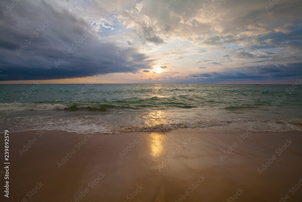Thailand. Sea background, sunset