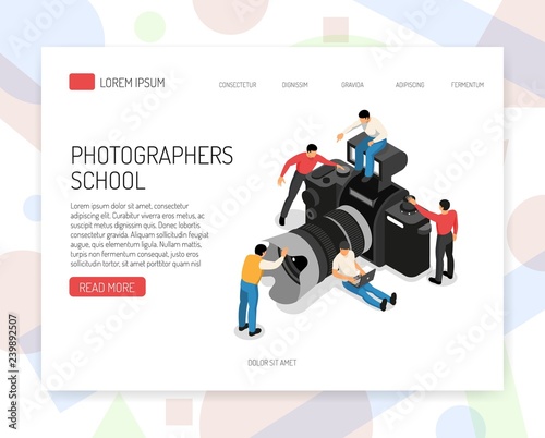 Photographer Concept Isometric 