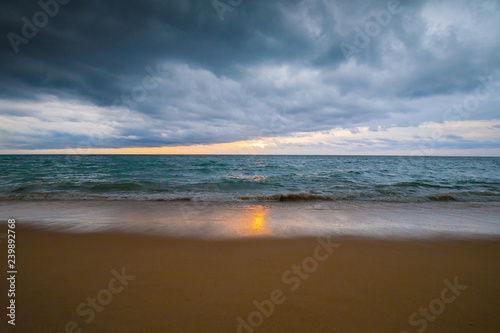 Thailand. Sea background, sunset