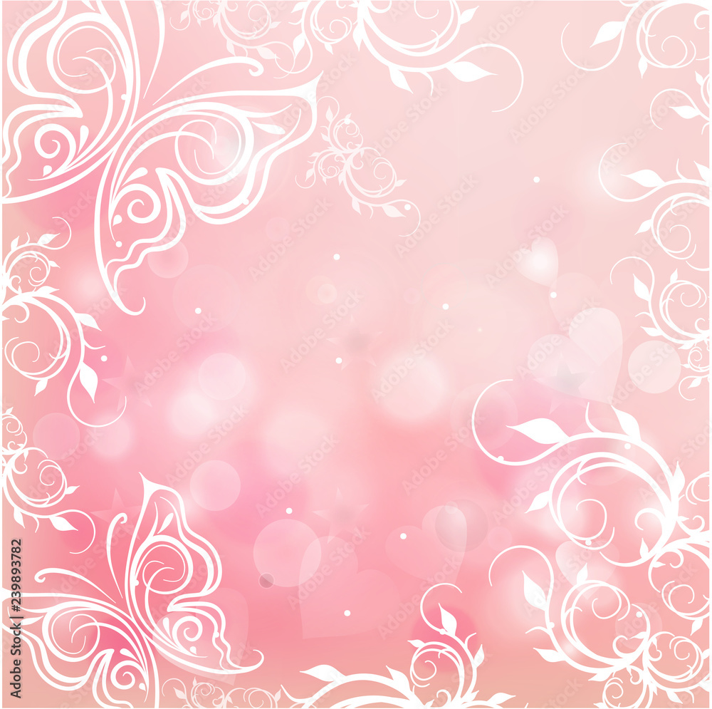 romantic pink background