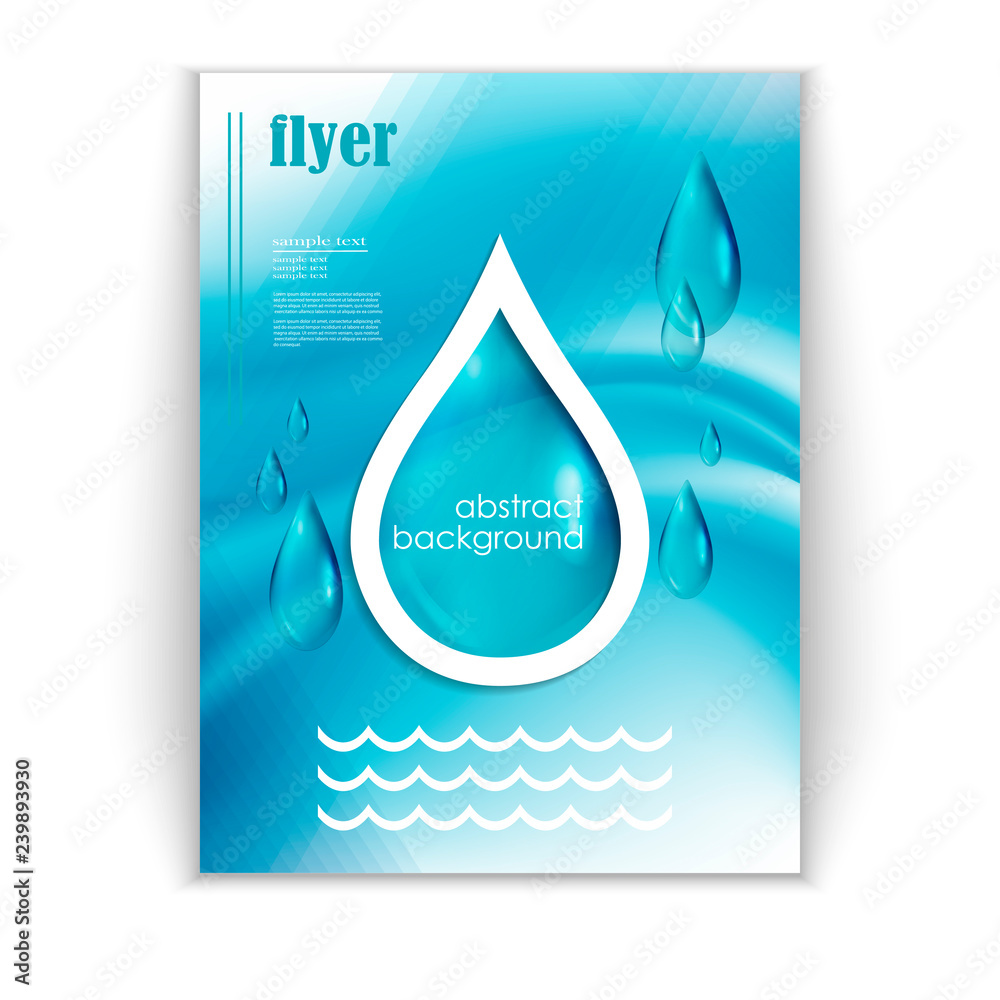 Fotografie with water drops booklet