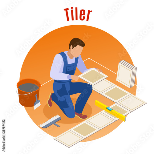 Craftsman isometric background