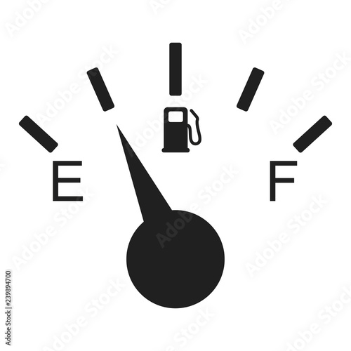 Fuel gauge icon. Vector