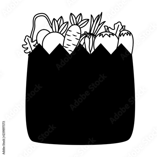 healht food grocery bag vegetable photo