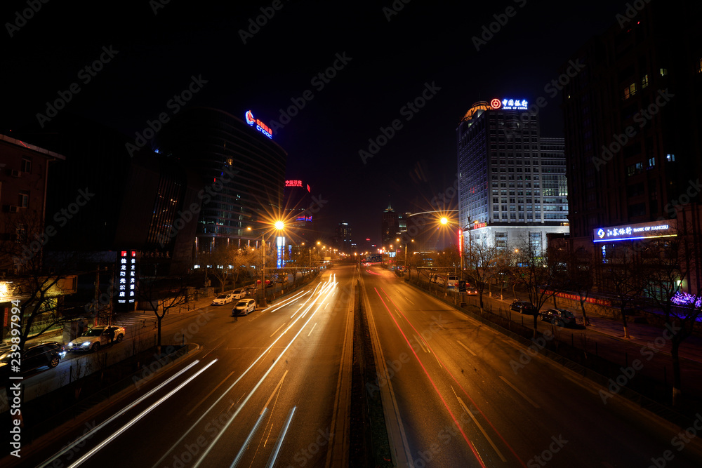 Beijing city night scene