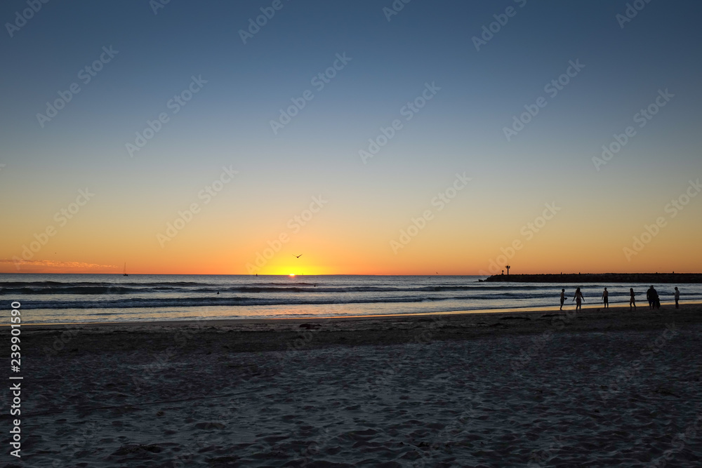 Beautiful Oceanside California Beach at Sunset