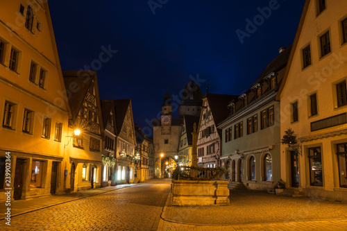 Rothenburg during the blue hour.