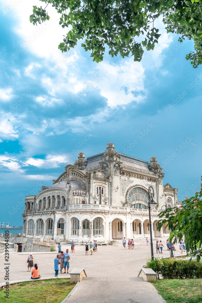 Fototapeta premium the view on old Casino (now closed) in Constanta, Romania