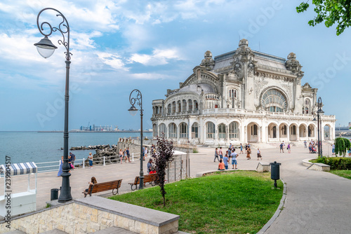 the view on old Casino (now closed) in Constanta, Romania photo