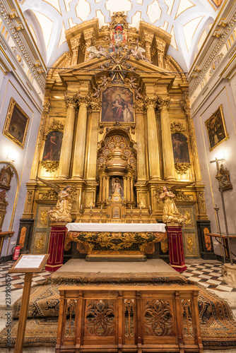  Interior of Doncellas Nobles Church, Toledo, Spain.