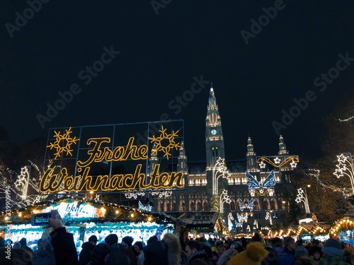 Christmas market in Vienna 