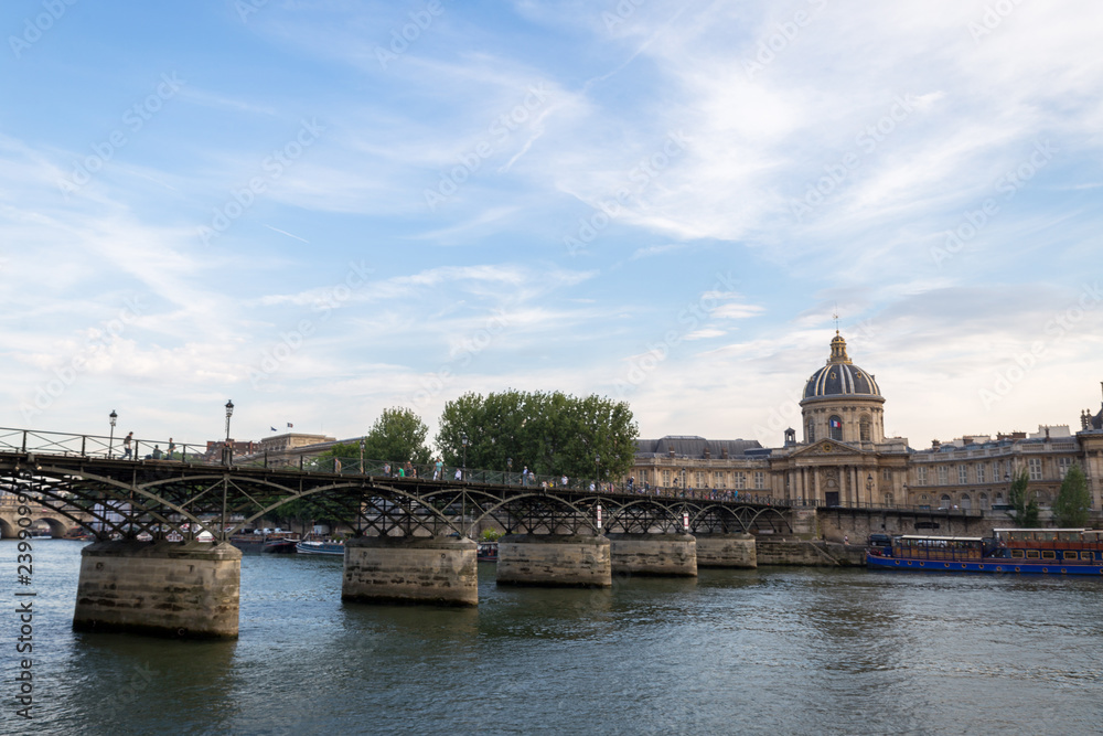PARIS, FRANCE - JULY 18, 2017: Scenic view of bridge in Paris
